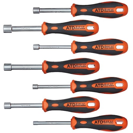 Atd Tools ATD 7-Piece Nut Driver Set - SAE 6257